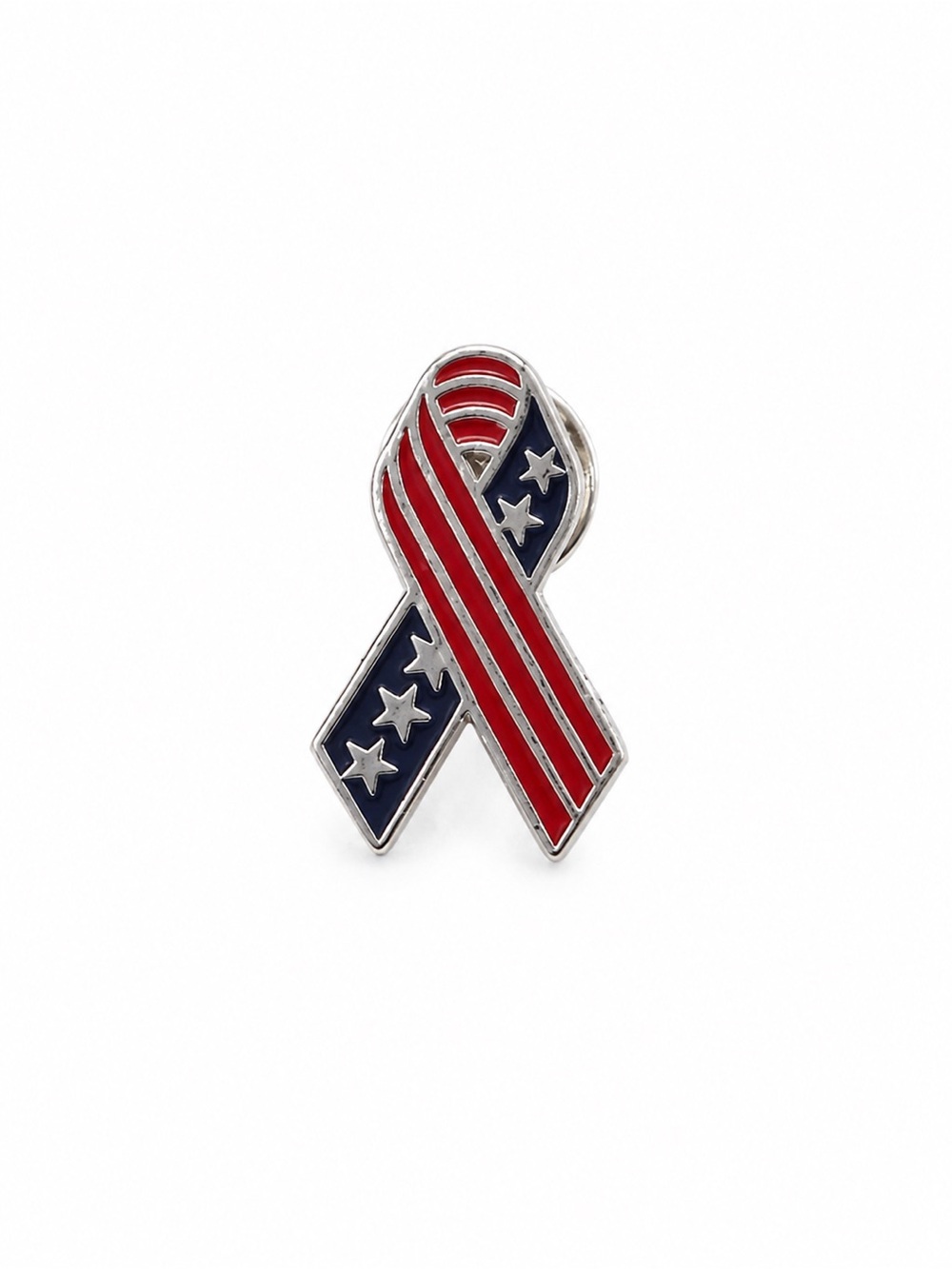 Tiffany & Co. 2001 American Flag 9/11 Memorial Ribbon Pin Sterling Silver .925